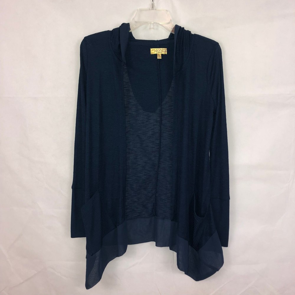 Princess Vera Wang Navy Sweater Cardigan Size Small - Picture 1 of 4